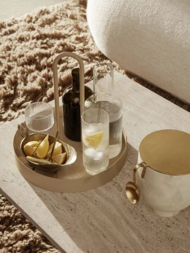 Ferm Living Grib Tray Ø: 28 cm - Cashmere
