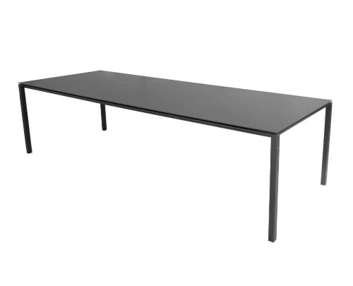 Cane-line Outdoor Pure Bord 280x100 cm - Lava Grey/Nero Black Ceramic