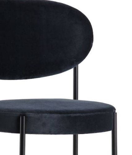 Verpan Series 430 Chair SH: 47 cm - Harald 182 Blue/Black