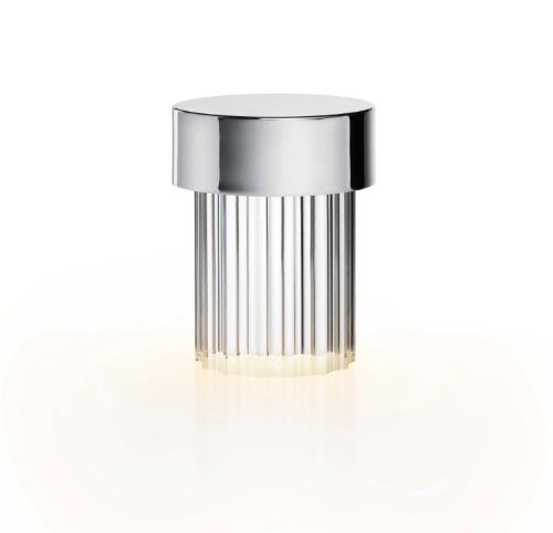 FLOS Last Order Fluted Lamp H: 14 cm - Polished Inox