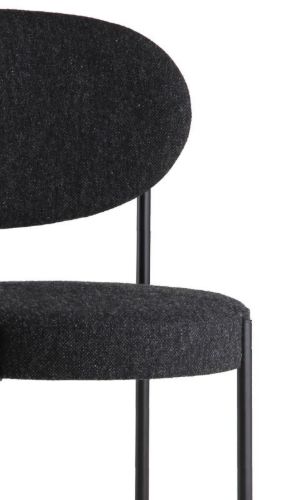 Verpan Series 430 Chair SH: 47 cm - Hallingdal 180/Black 4 FOR 3 KAMPAGNETILBUD