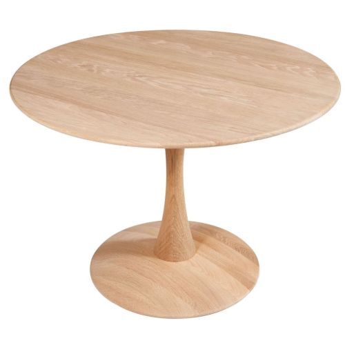 Snedkergaarden Nanna Ditzel Trisse Sofabord ND104 Ø: 68 cm - Ubehandlet Eg