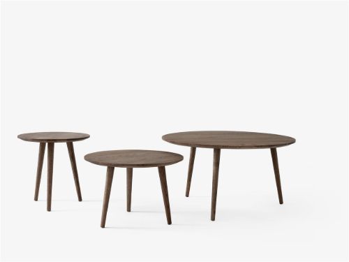 &Tradition SK13 In Between Coffee Table Ø: 48 cm - Smoked Oiled Oak