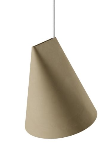 Moebe Ceramic Pendant Wide H: 23,5 cm - Olive
