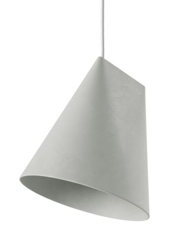 Moebe Ceramic Pendant Wide H: 23,5 cm - Light Grey