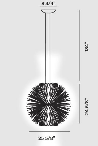 Foscarini Sun-Light of Love Pendel LED MyLight Ø: 65cm - Hvid