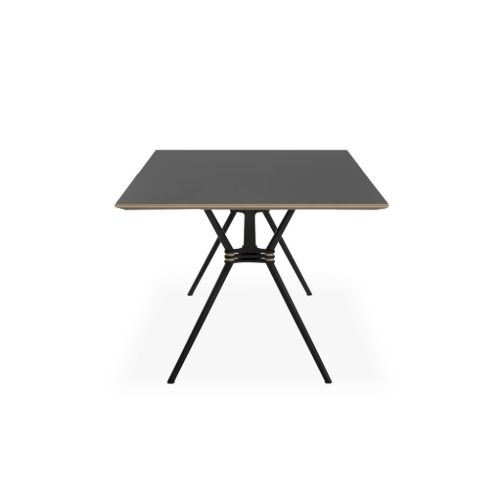 Skipper Spike Bord Rektangulær 240x100 cm - Sort Nano 0720/Sorte Ben
