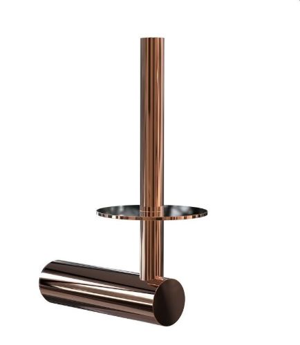 FROST NOVA2 Toiletrulleholder 2 H: 16,75cm - Poleret Kobber