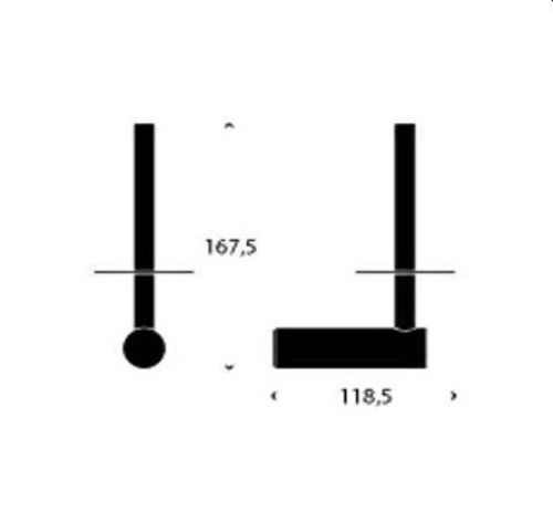 FROST NOVA2 Toiletrulleholder 2 H: 16,75cm - Mat Sort