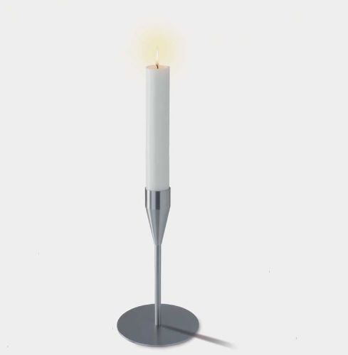 Piet Hein Mars Lysestage Maxi H: 32 cm - Sølv