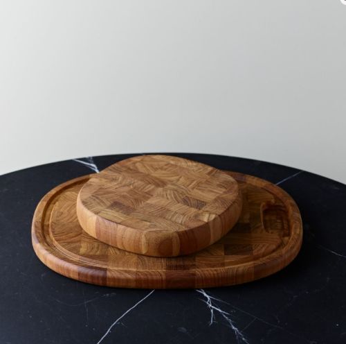 Piet Hein Supercirkel Hakkeblok Ø: 26cm - Teak