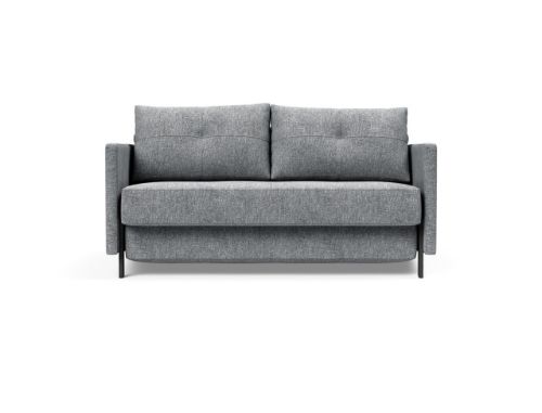 Innovation Living Cubed Sovesofa m. Armlæn L: 140 cm - Twist Granite/Mat Sort