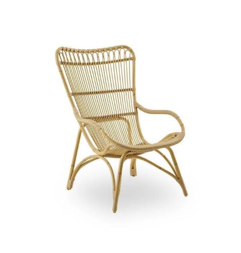 Sika-Design Monet Lænestol SH: 40 cm - Alurattan Natural