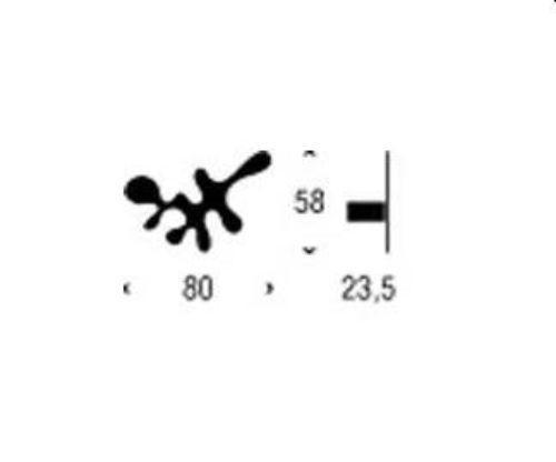 FROST Signatures Mini Camouflage Krog 5,8x8cm - Mat Hvid