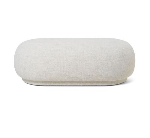 Ferm Living Rico Ottoman Brushed L: 124 cm - Off White