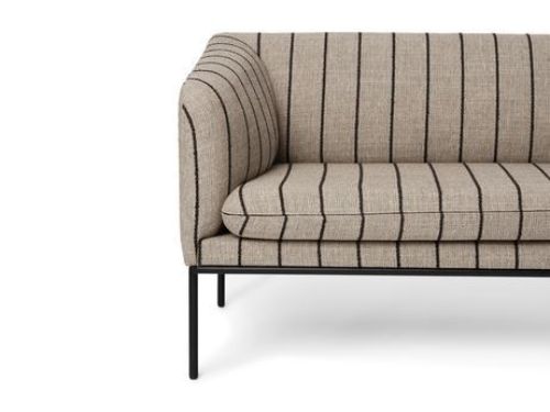 Ferm Living Turn 2-Seater Pasadena B: 160 cm - Sand / Black