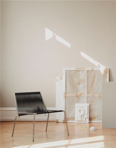 Thorup Copenhagen Noel Lounge Chair SH: 43 cm - Stål/Sort