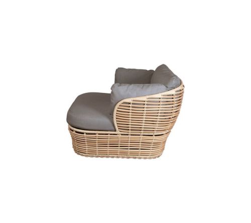 Cane-line Outdoor Basket Loungestol inkl. Hynder SH: 40 cm - Natural/Taupe