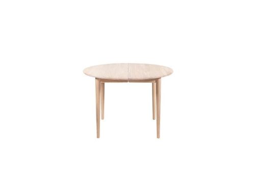 Haslev 897 Spisebord Ø: 105 cm - Hvidolieret Eg