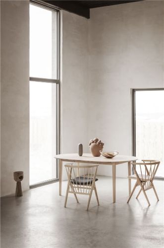Sibast Furniture No 3 Table Extension Ø: 120 cm - White Oil Oak