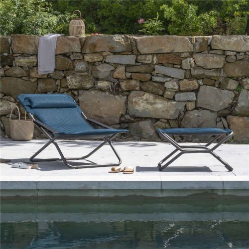Lafuma Transabed Sunlounger BeComfort SH: 34 cm - Olive