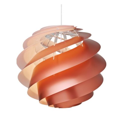 Le Klint 1313L Swirl 3 Pendel Large Ø: 65 cm - Kobber