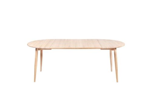 Haslev Symphony 82 Spisebord Ø: 105 cm - Hvidolieret Eg