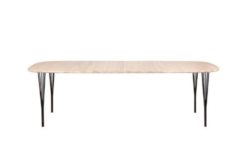 Haslev Symphony 88 Spisebord 90 x 150 cm - Hvidolieret Eg / Sort