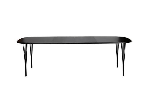 Haslev Symphony 88 Spisebord 90 x 150 cm - Sortbejdset & Lakeret Eg / Sort