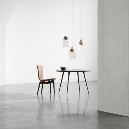 Mater Accent Spisebord Ø: 110 cm - Mat Hvidlakeret Egetræ