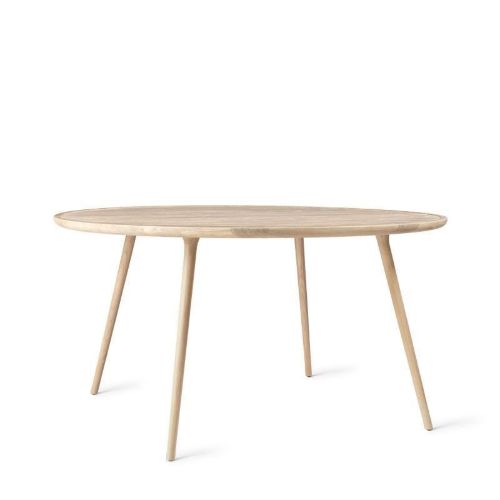 Mater Accent Spisebord Ø: 140 cm - Mat Hvidlakeret Egetræ