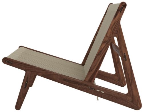 GUBI MR01 Initial Lounge Chair SH: 33 cm - Walnut