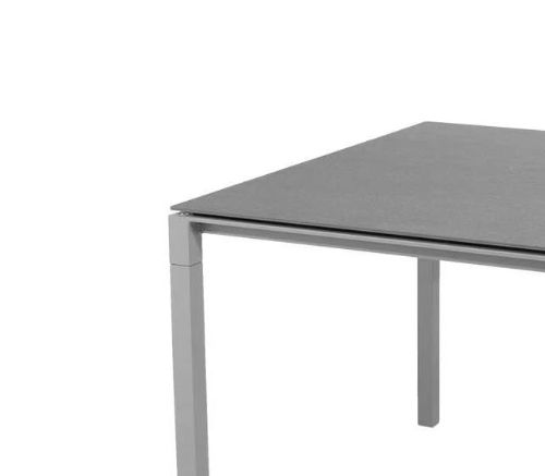 Cane-line Outdoor Pure Havebord 100x100 cm - Light Grey/Basalt Grey Ceramic