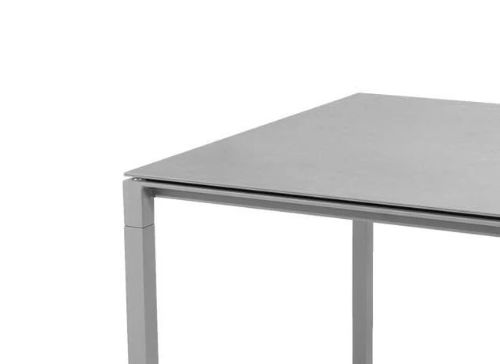 Cane-line Outdoor Pure Havebord 100x100 cm - Light Grey/Concrete Grey Ceramic