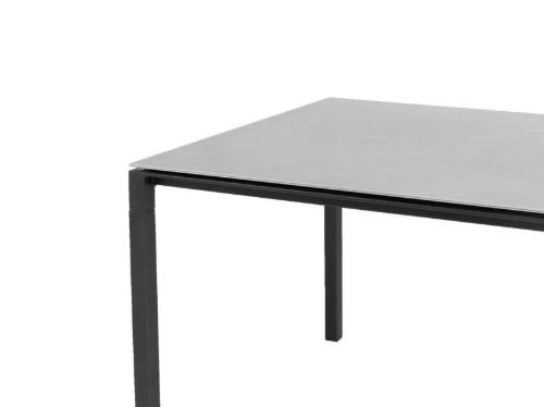 Cane-line Outdoor Pure Havebord 100x100 cm - Lava Grey/Concrete Grey Ceramic
