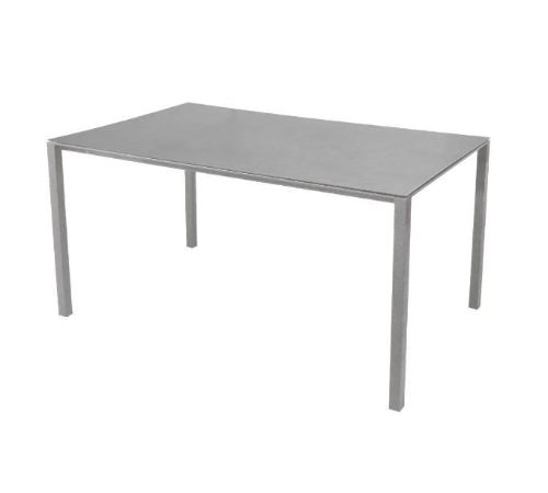 Cane-line Outdoor Pure Havebord 150x90 cm - Light Grey/Concrete Grey Ceramic