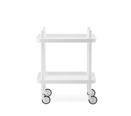 Normann Copenhagen Block Rullebord H: 64 cm - Hvid / Hvid