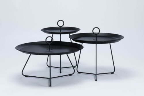 HOUE EYELET Tray Table Ø: 70 cm - Black