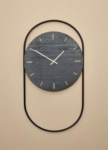 Andersen Furniture A-Wall Clock H: 76 cm - Sort
