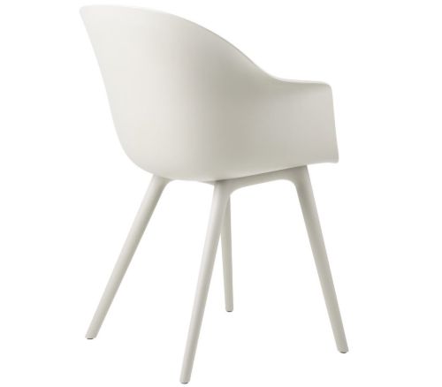 GUBI Bat Outdoor Dining Chair SH: 45 cm - Alabaster White