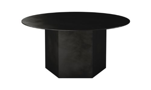 GUBI Epic Coffee Table Ø: 80 cm - Midnight Black Steel