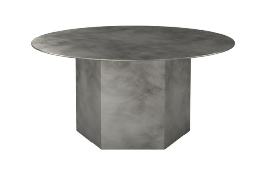 GUBI Epic Coffee Table Ø: 80 cm - Misty Grey Steel