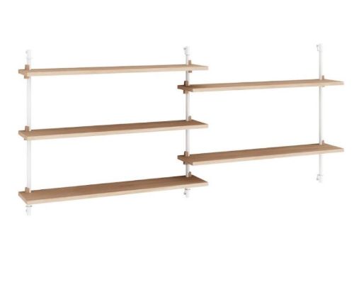 Moebe Wall Shelving Sets 65x162 cm - Oak/White