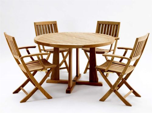 Kircodan Astor XL Havebord Ø: 150 cm - Teak