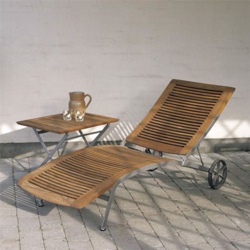 Kircodan Espresso Lille Klapbord 46 x 46 cm - Teak