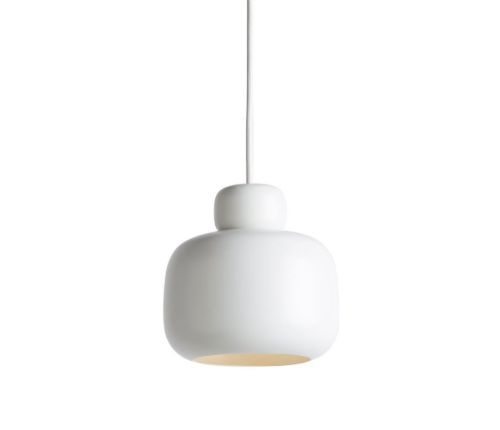 Woud Stone Pendant S Ø: 16 cm - White