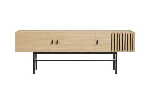 Woud Array Low Sideboard L: 150 cm - Hvidpigmenteret/lakeret eg