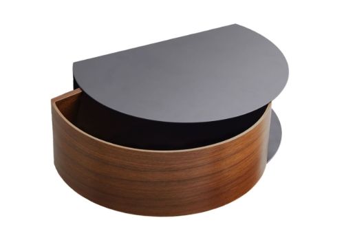 Woud Wallie Wall Drawer 22,5x30 cm - Walnut/Black