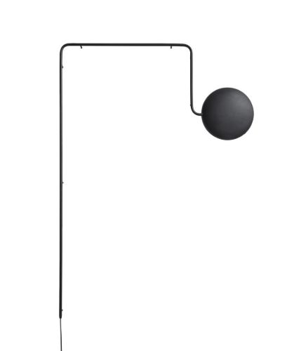 Woud Mercury Væglampe H: 152 cm - Sort