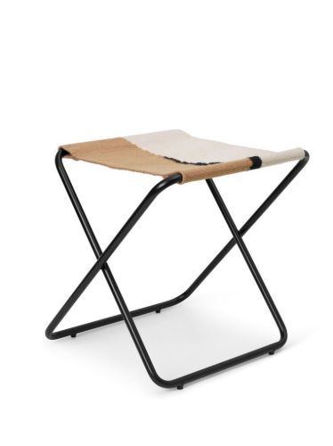Ferm Living Desert Stool H: 41,4 cm - Black/Soil